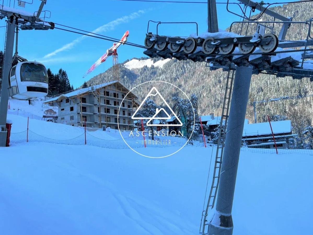 Dans Residence Neuve Le Snow Roc Sur Les Pistes, Grand Studio Cosy 5 Pers Avec Terrasse Panoramique, Sauna, Wifi Saint-Jean-dʼAulps Exteriér fotografie