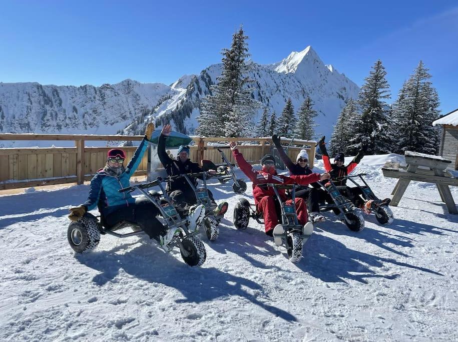 Dans Residence Neuve Le Snow Roc Sur Les Pistes, Grand Studio Cosy 5 Pers Avec Terrasse Panoramique, Sauna, Wifi Saint-Jean-dʼAulps Exteriér fotografie