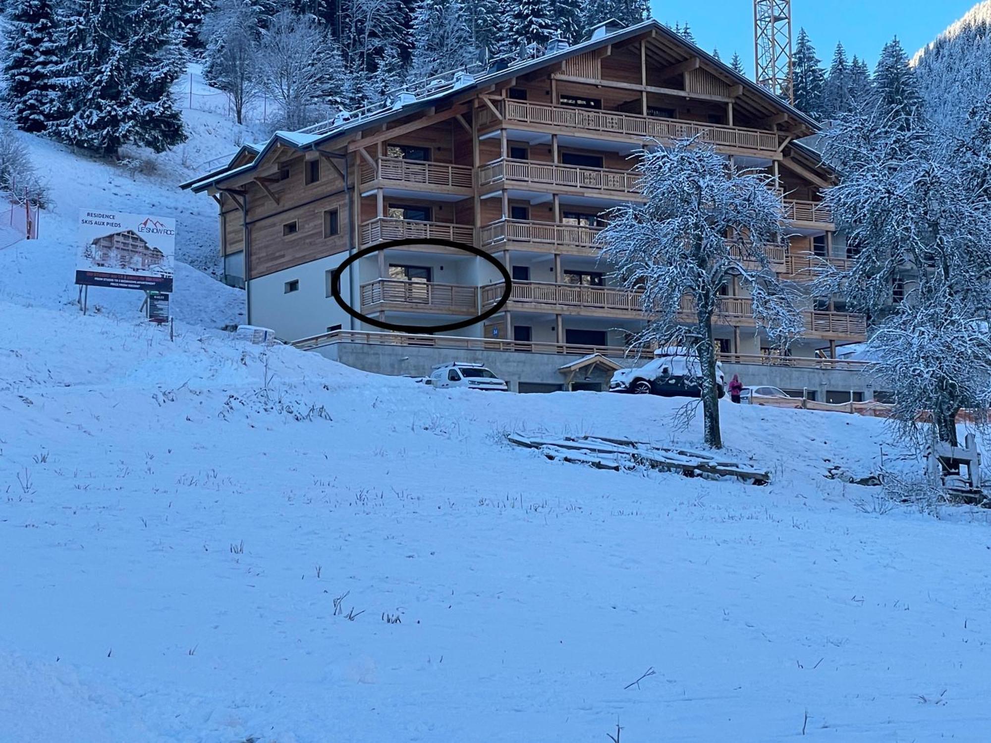 Dans Residence Neuve Le Snow Roc Sur Les Pistes, Grand Studio Cosy 5 Pers Avec Terrasse Panoramique, Sauna, Wifi Saint-Jean-dʼAulps Exteriér fotografie