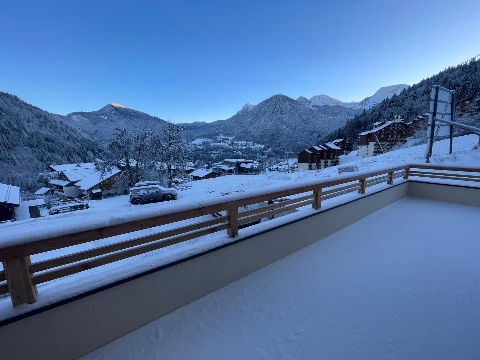 Dans Residence Neuve Le Snow Roc Sur Les Pistes, Grand Studio Cosy 5 Pers Avec Terrasse Panoramique, Sauna, Wifi Saint-Jean-dʼAulps Exteriér fotografie