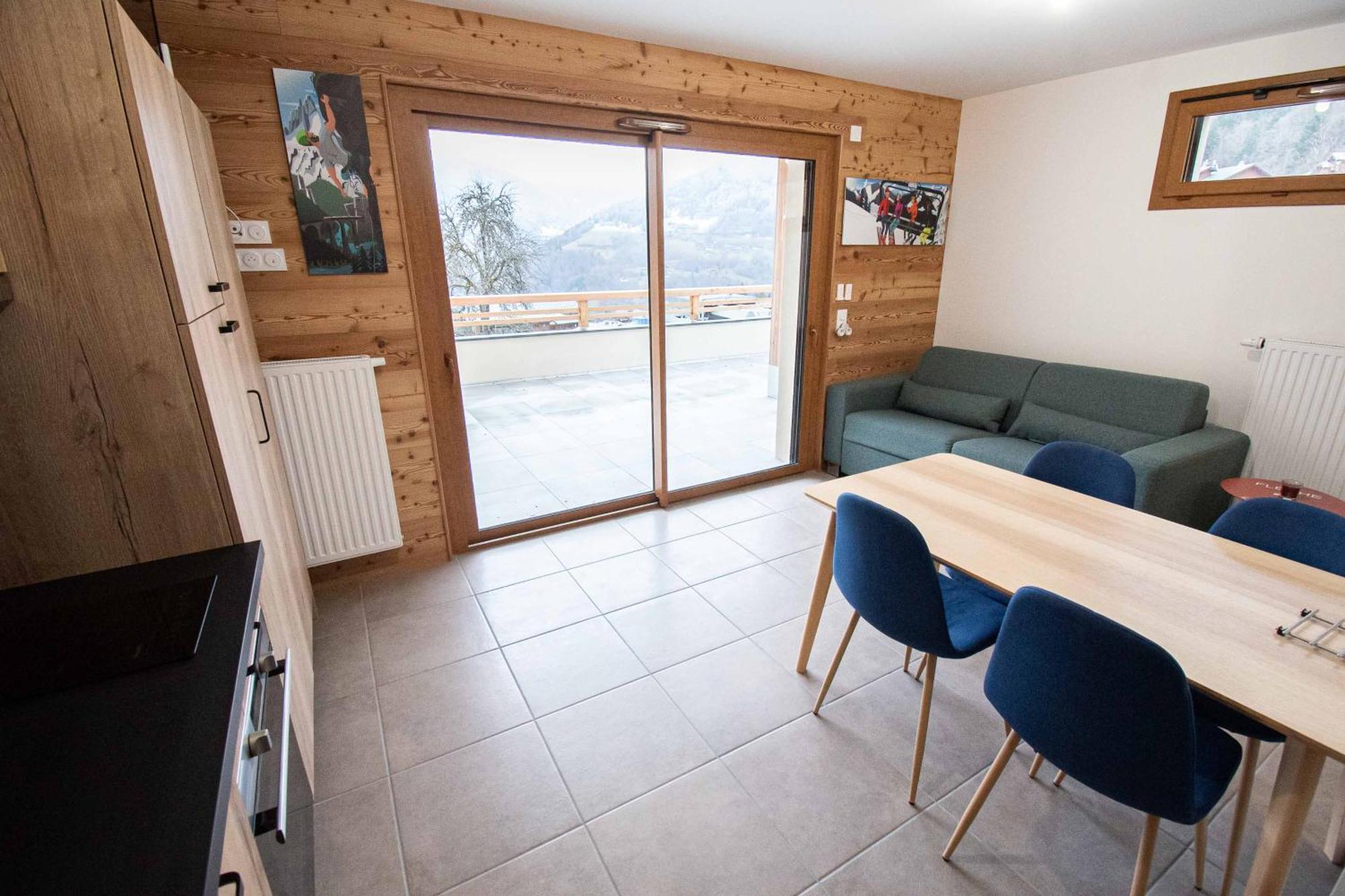 Dans Residence Neuve Le Snow Roc Sur Les Pistes, Grand Studio Cosy 5 Pers Avec Terrasse Panoramique, Sauna, Wifi Saint-Jean-dʼAulps Exteriér fotografie
