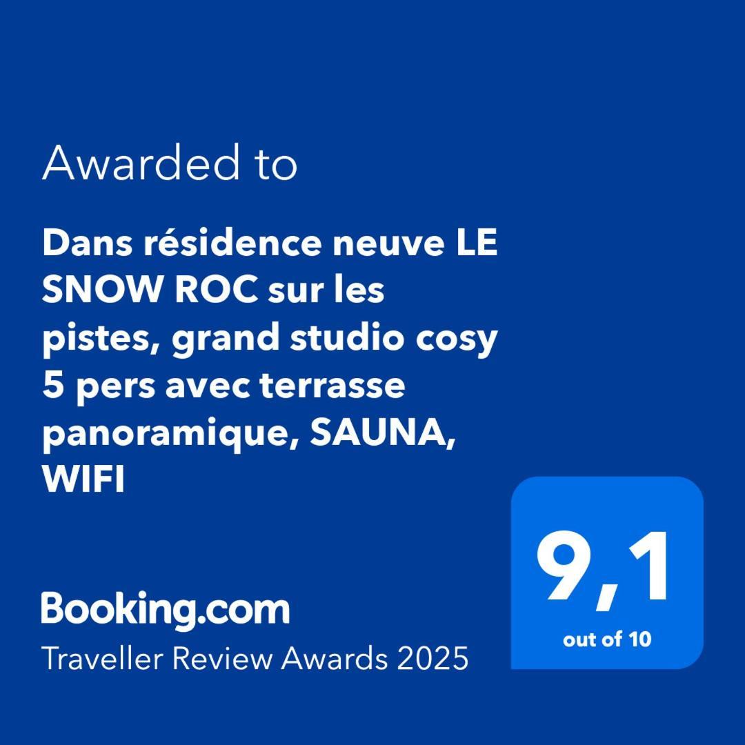Dans Residence Neuve Le Snow Roc Sur Les Pistes, Grand Studio Cosy 5 Pers Avec Terrasse Panoramique, Sauna, Wifi Saint-Jean-dʼAulps Exteriér fotografie